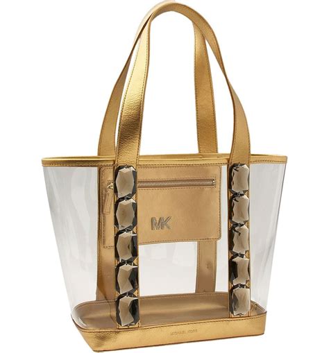 michael kora tote bag|michael kors clear tote bags.